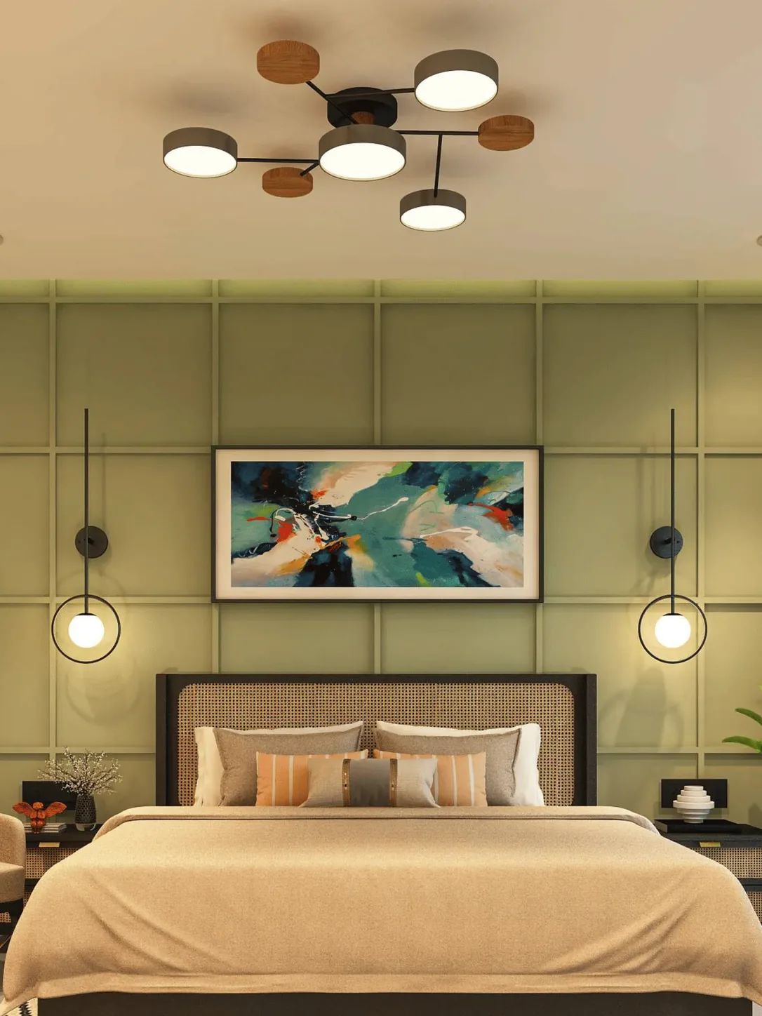 A master bedroom, as drawn.